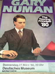 Gary Numan Venue Poster 1980 Munich